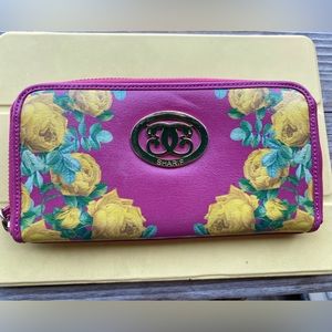 Pink Sharif zippy wallet/ wristlet